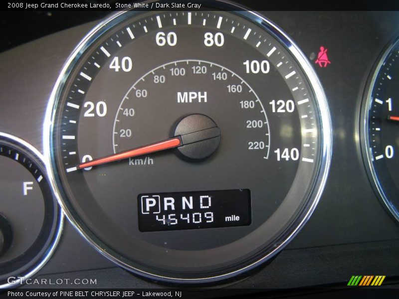 Stone White / Dark Slate Gray 2008 Jeep Grand Cherokee Laredo