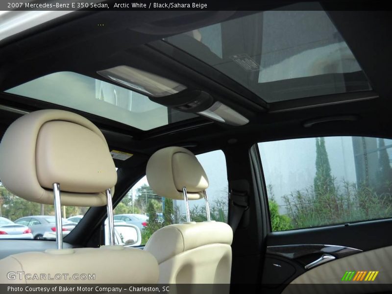 Arctic White / Black/Sahara Beige 2007 Mercedes-Benz E 350 Sedan