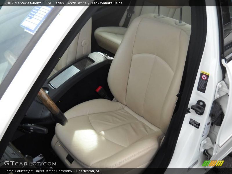 Arctic White / Black/Sahara Beige 2007 Mercedes-Benz E 350 Sedan