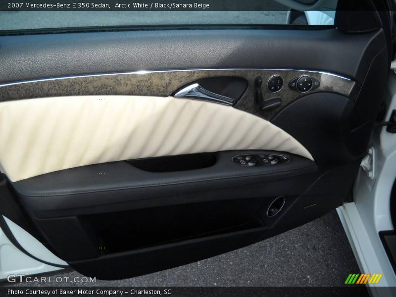 Arctic White / Black/Sahara Beige 2007 Mercedes-Benz E 350 Sedan