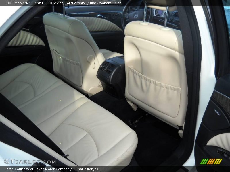 Arctic White / Black/Sahara Beige 2007 Mercedes-Benz E 350 Sedan