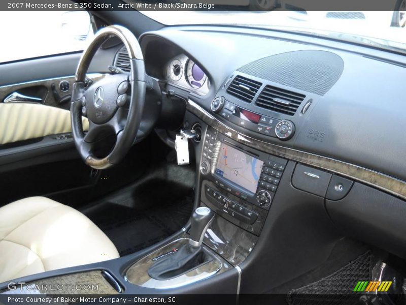 Arctic White / Black/Sahara Beige 2007 Mercedes-Benz E 350 Sedan