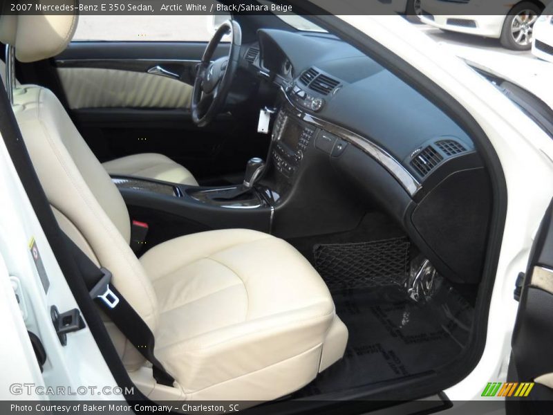 Arctic White / Black/Sahara Beige 2007 Mercedes-Benz E 350 Sedan