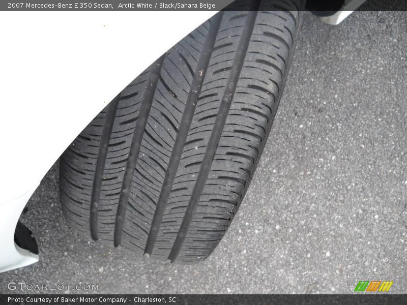 Arctic White / Black/Sahara Beige 2007 Mercedes-Benz E 350 Sedan