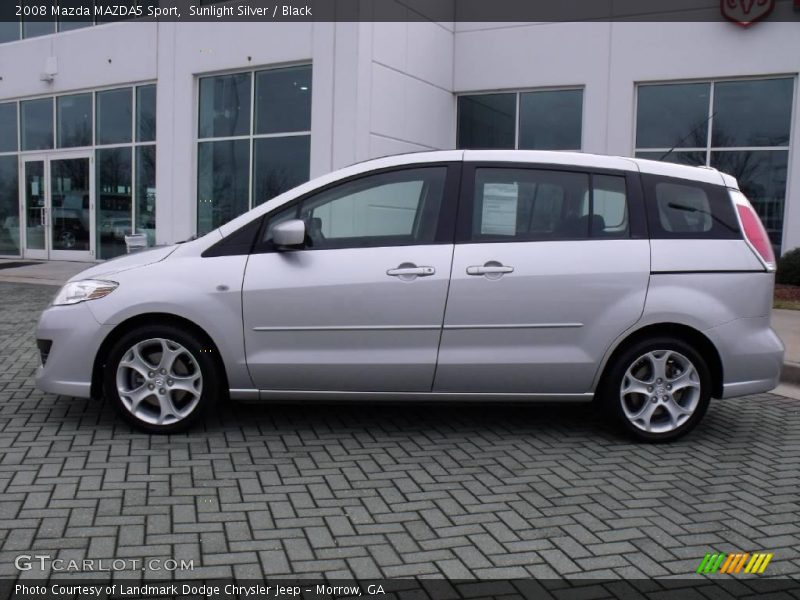 Sunlight Silver / Black 2008 Mazda MAZDA5 Sport