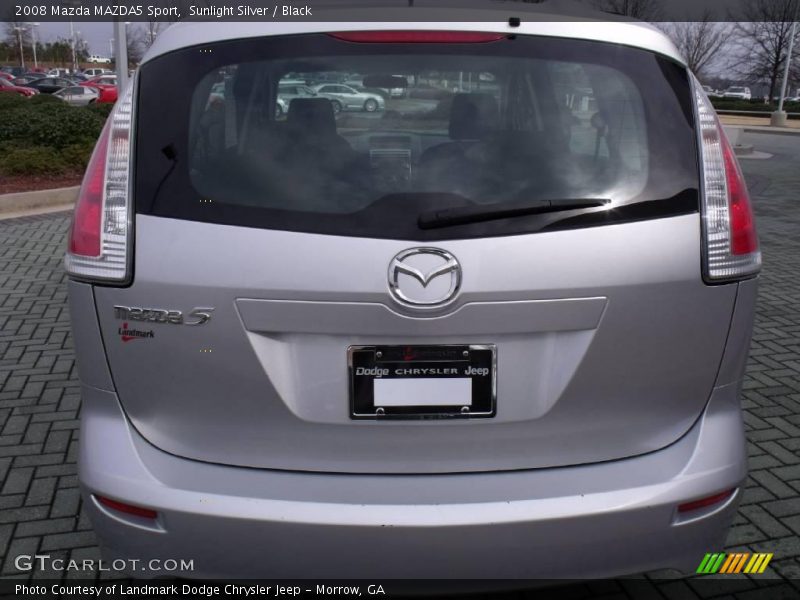 Sunlight Silver / Black 2008 Mazda MAZDA5 Sport