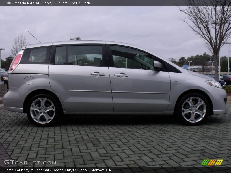 Sunlight Silver / Black 2008 Mazda MAZDA5 Sport