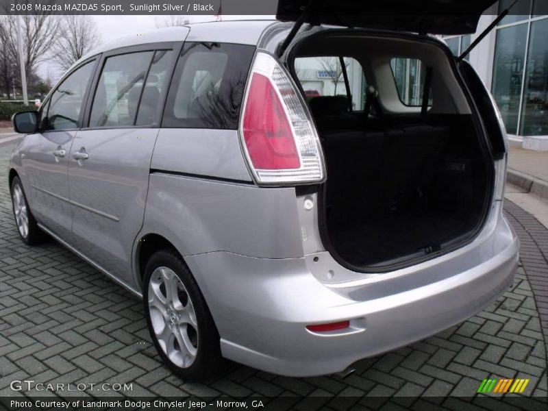 Sunlight Silver / Black 2008 Mazda MAZDA5 Sport
