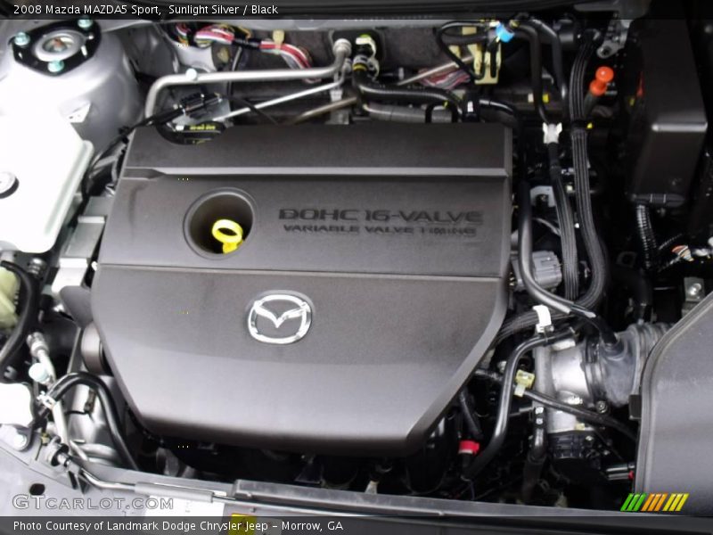 Sunlight Silver / Black 2008 Mazda MAZDA5 Sport