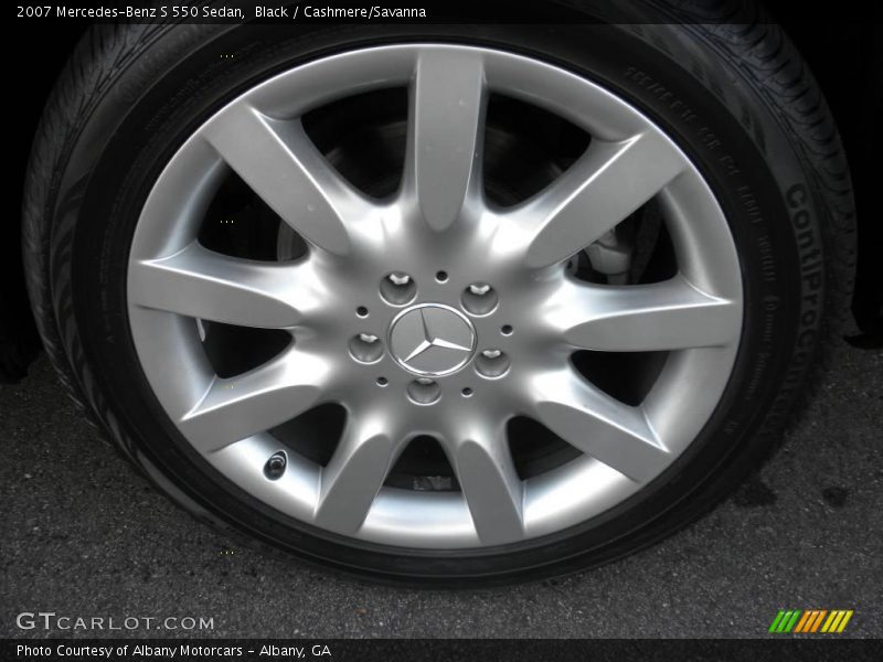Black / Cashmere/Savanna 2007 Mercedes-Benz S 550 Sedan