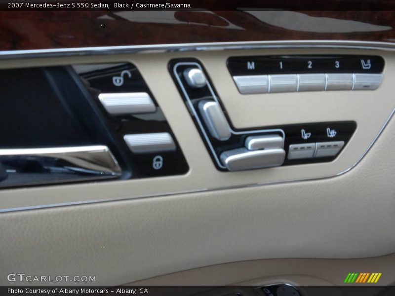 Black / Cashmere/Savanna 2007 Mercedes-Benz S 550 Sedan