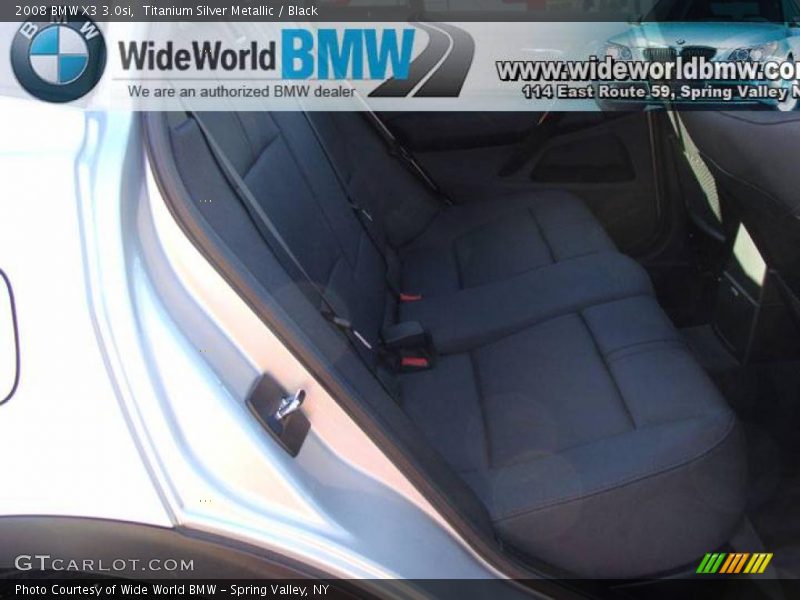Titanium Silver Metallic / Black 2008 BMW X3 3.0si