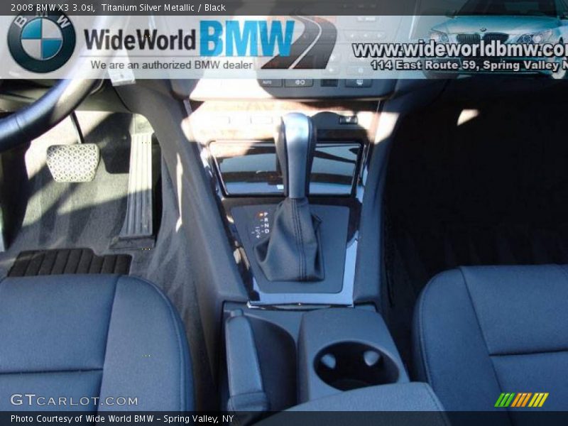 Titanium Silver Metallic / Black 2008 BMW X3 3.0si