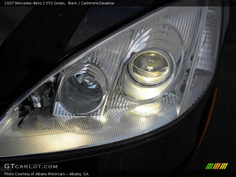 Black / Cashmere/Savanna 2007 Mercedes-Benz S 550 Sedan