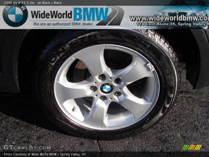 Jet Black / Black 2008 BMW X3 3.0si
