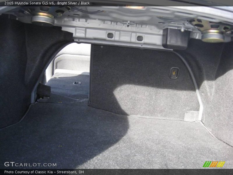 Bright Silver / Black 2005 Hyundai Sonata GLS V6