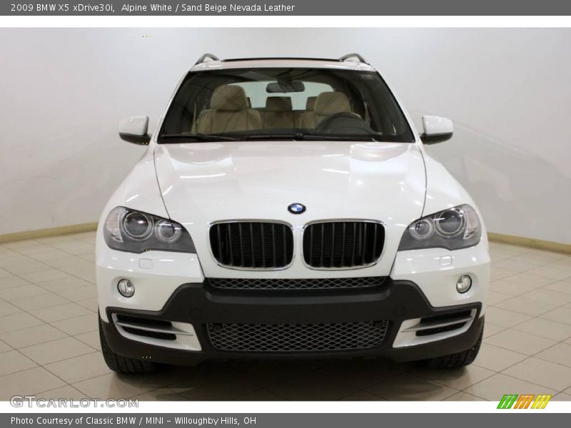 Alpine White / Sand Beige Nevada Leather 2009 BMW X5 xDrive30i