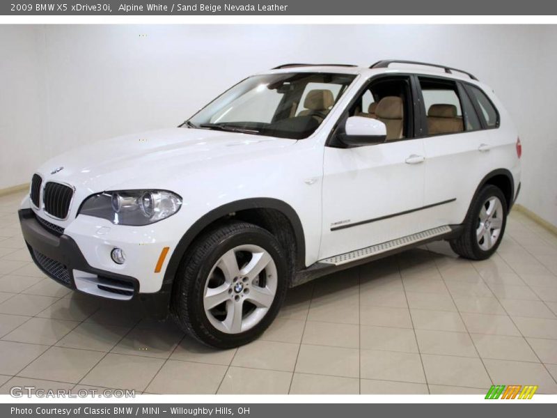 Alpine White / Sand Beige Nevada Leather 2009 BMW X5 xDrive30i