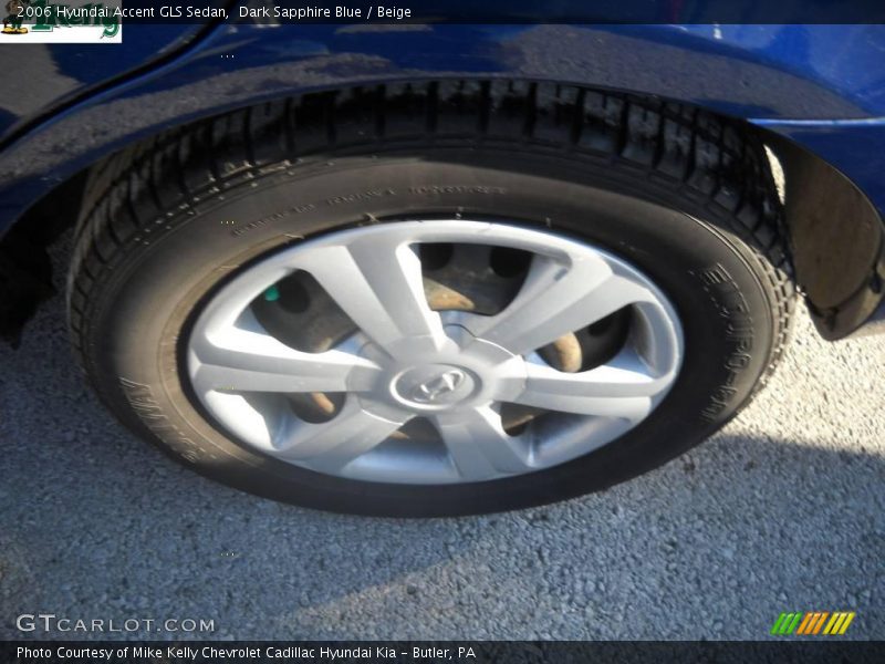 Dark Sapphire Blue / Beige 2006 Hyundai Accent GLS Sedan