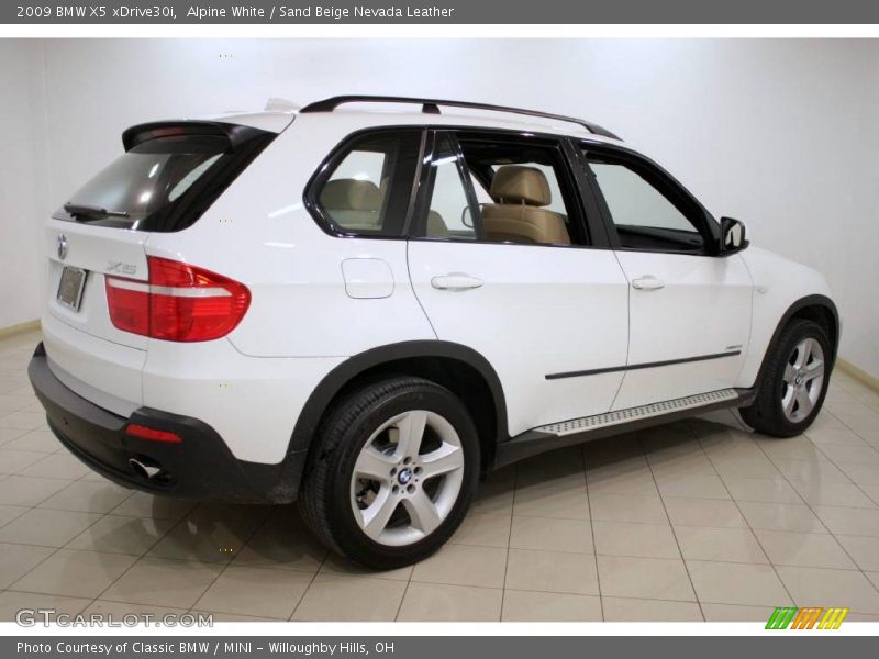 Alpine White / Sand Beige Nevada Leather 2009 BMW X5 xDrive30i