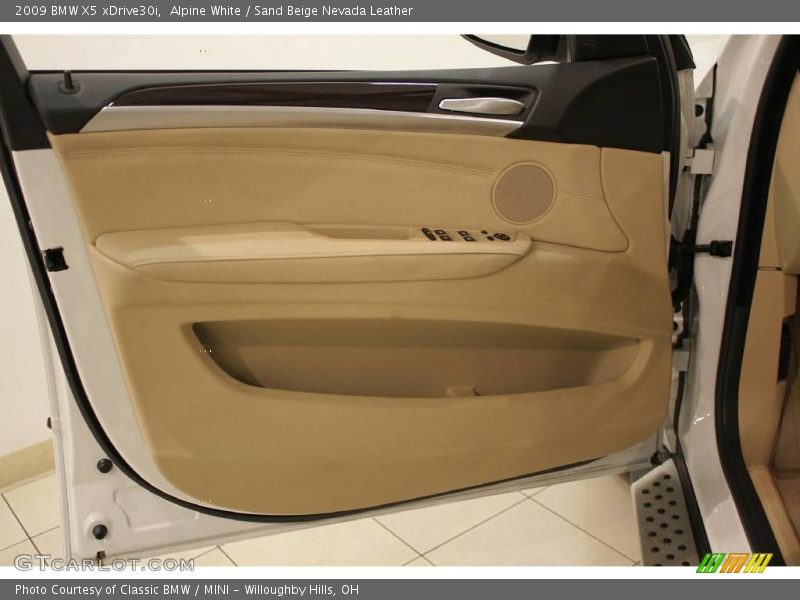 Alpine White / Sand Beige Nevada Leather 2009 BMW X5 xDrive30i