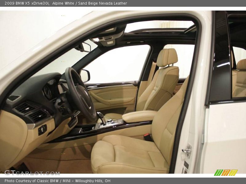 Alpine White / Sand Beige Nevada Leather 2009 BMW X5 xDrive30i