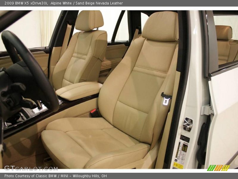 Alpine White / Sand Beige Nevada Leather 2009 BMW X5 xDrive30i