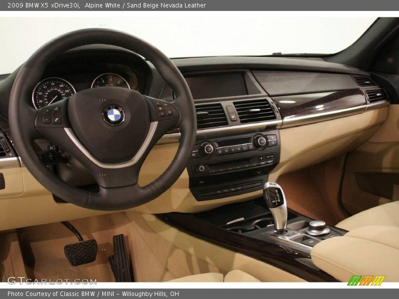 Alpine White / Sand Beige Nevada Leather 2009 BMW X5 xDrive30i