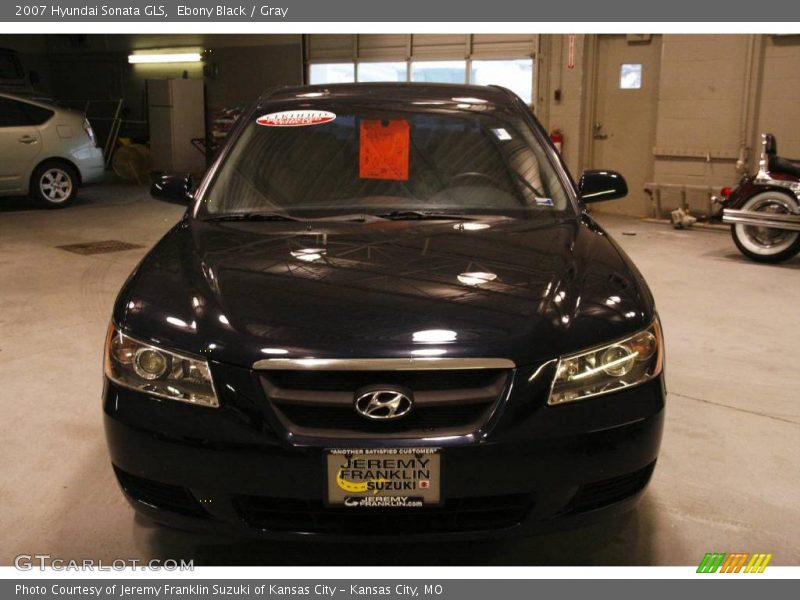 Ebony Black / Gray 2007 Hyundai Sonata GLS