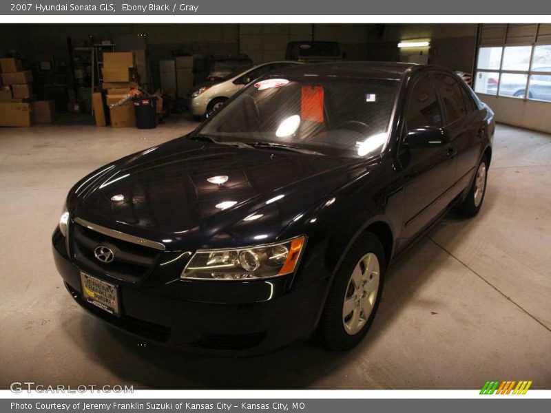 Ebony Black / Gray 2007 Hyundai Sonata GLS