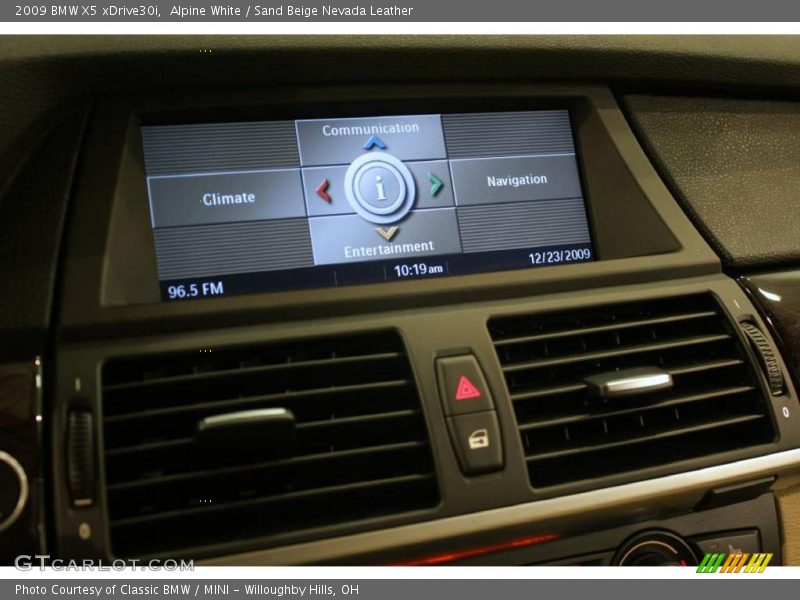 Alpine White / Sand Beige Nevada Leather 2009 BMW X5 xDrive30i