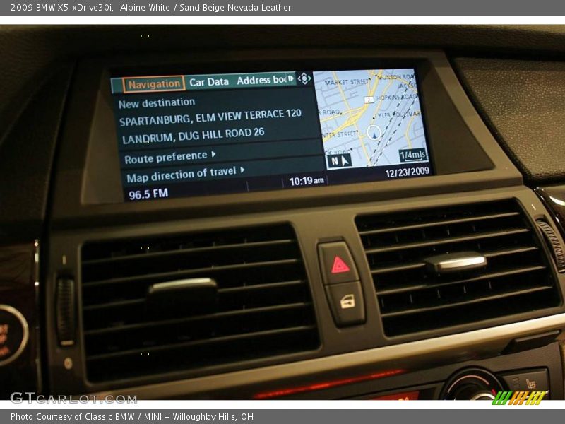 Alpine White / Sand Beige Nevada Leather 2009 BMW X5 xDrive30i
