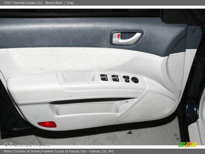 Ebony Black / Gray 2007 Hyundai Sonata GLS