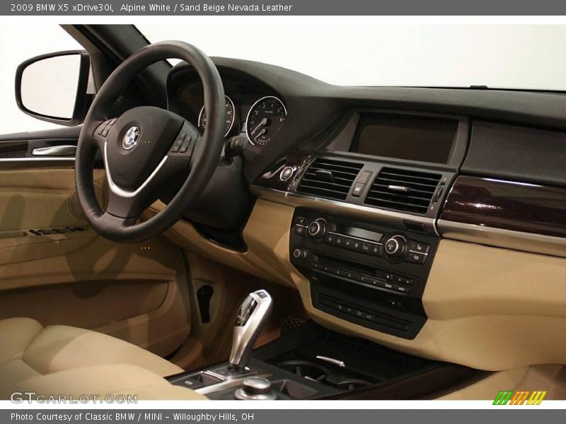 Alpine White / Sand Beige Nevada Leather 2009 BMW X5 xDrive30i