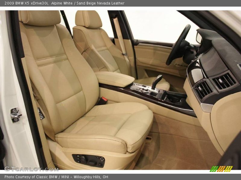 Alpine White / Sand Beige Nevada Leather 2009 BMW X5 xDrive30i