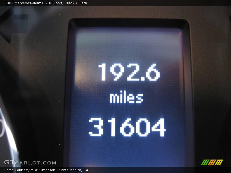Black / Black 2007 Mercedes-Benz C 230 Sport