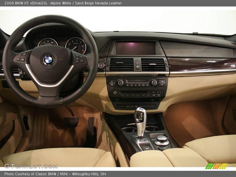 Alpine White / Sand Beige Nevada Leather 2009 BMW X5 xDrive30i