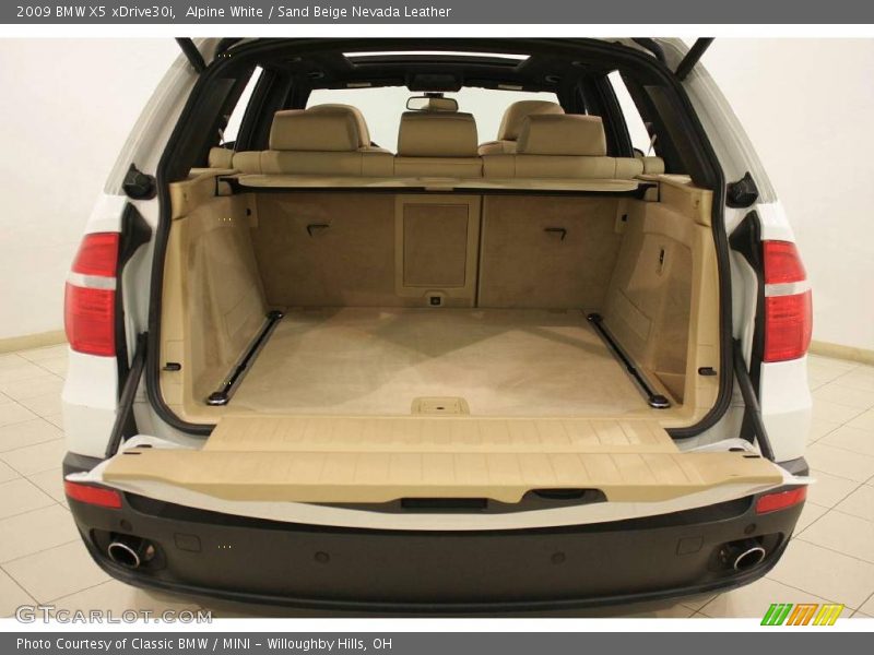 Alpine White / Sand Beige Nevada Leather 2009 BMW X5 xDrive30i