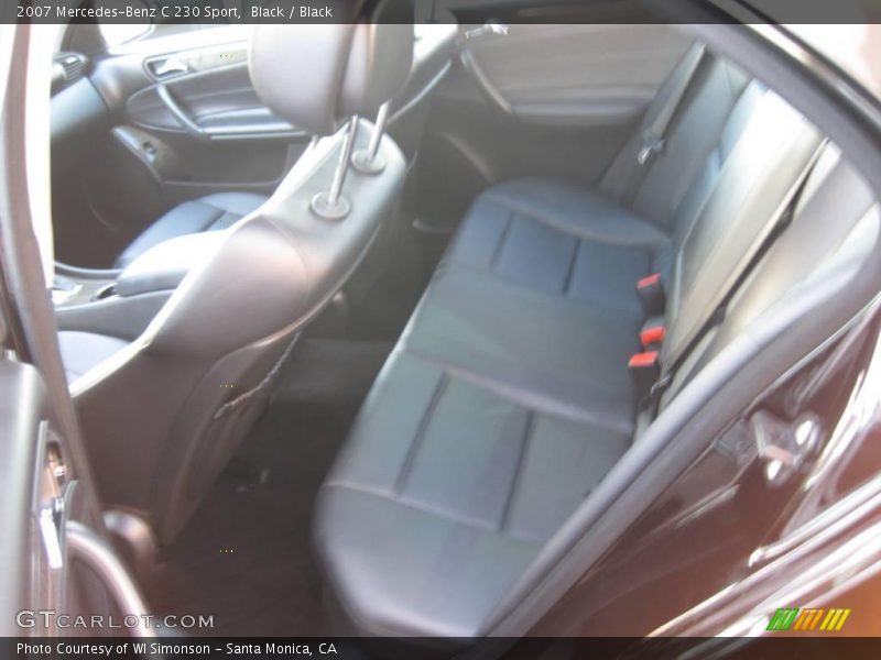 Black / Black 2007 Mercedes-Benz C 230 Sport