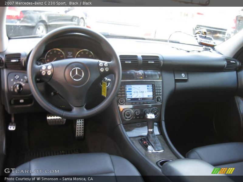 Black / Black 2007 Mercedes-Benz C 230 Sport