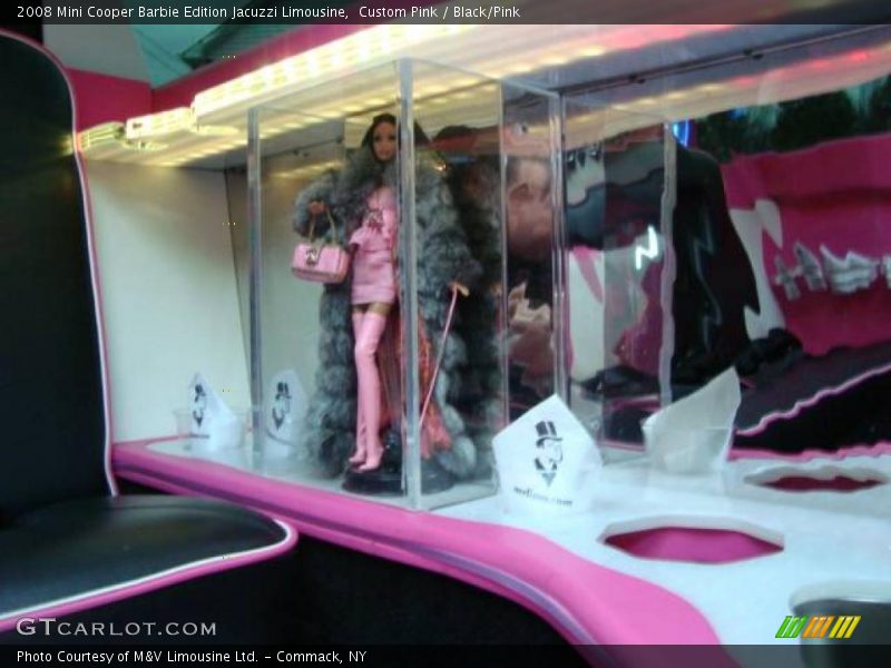 Custom Pink / Black/Pink 2008 Mini Cooper Barbie Edition Jacuzzi Limousine