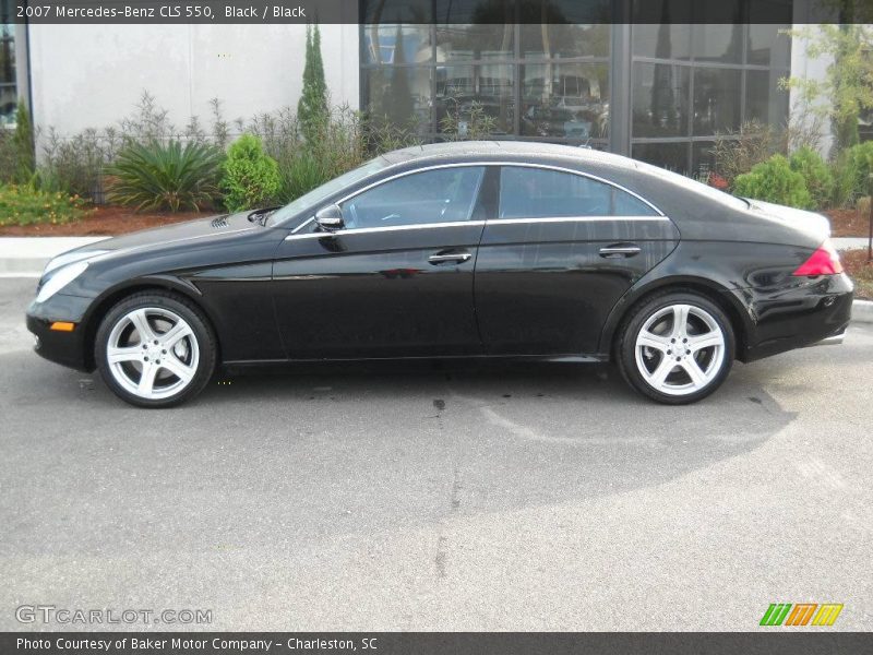 Black / Black 2007 Mercedes-Benz CLS 550