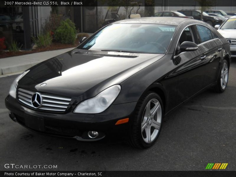 Black / Black 2007 Mercedes-Benz CLS 550