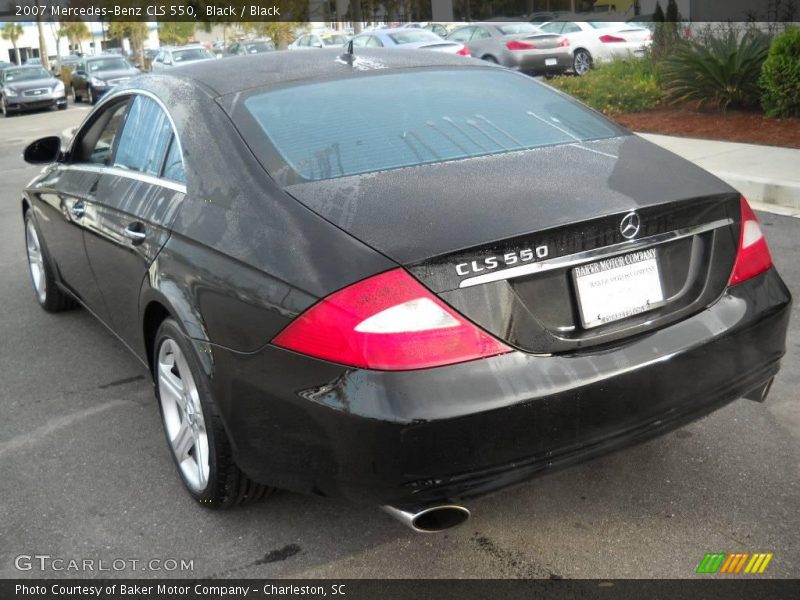 Black / Black 2007 Mercedes-Benz CLS 550