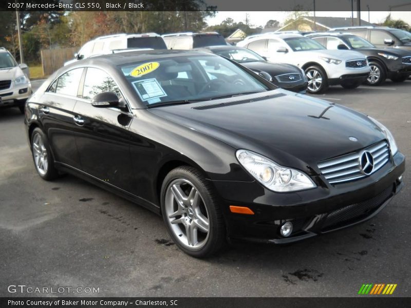 Black / Black 2007 Mercedes-Benz CLS 550