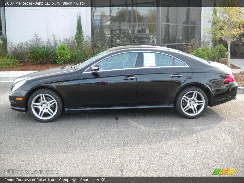Black / Black 2007 Mercedes-Benz CLS 550