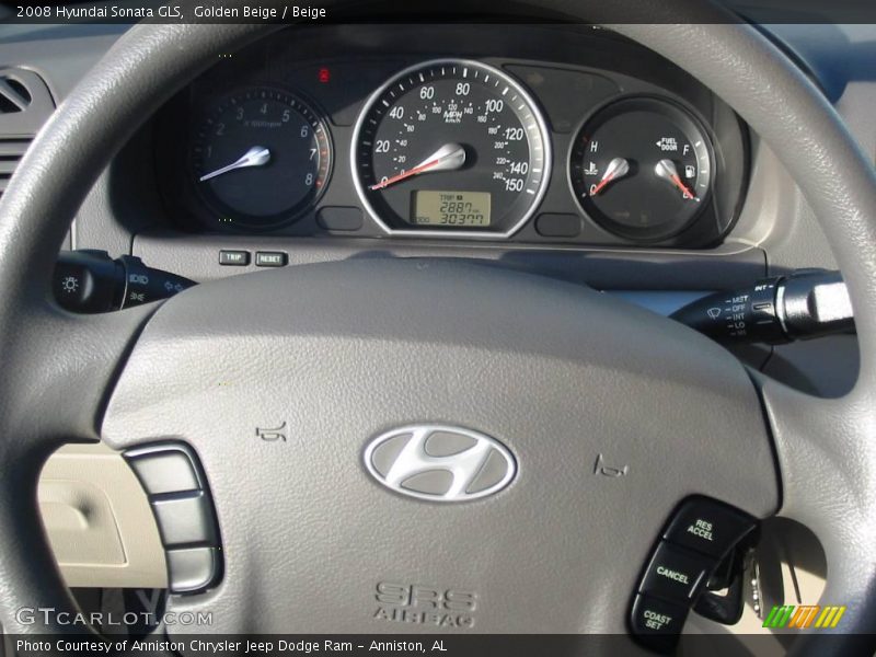 Golden Beige / Beige 2008 Hyundai Sonata GLS