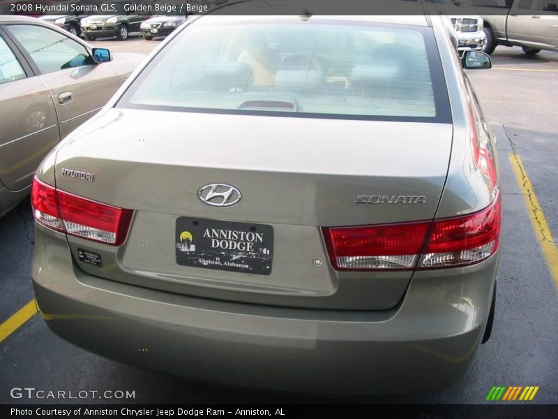 Golden Beige / Beige 2008 Hyundai Sonata GLS