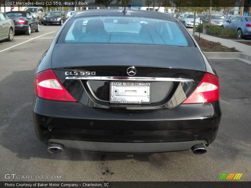 Black / Black 2007 Mercedes-Benz CLS 550