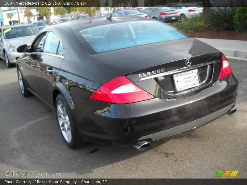 Black / Black 2007 Mercedes-Benz CLS 550